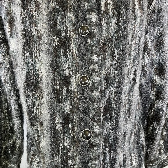 Vintage 80s Lilly of California Wool Blend Knit Cardigan Sweater Petite Small - Picture 5 of 10